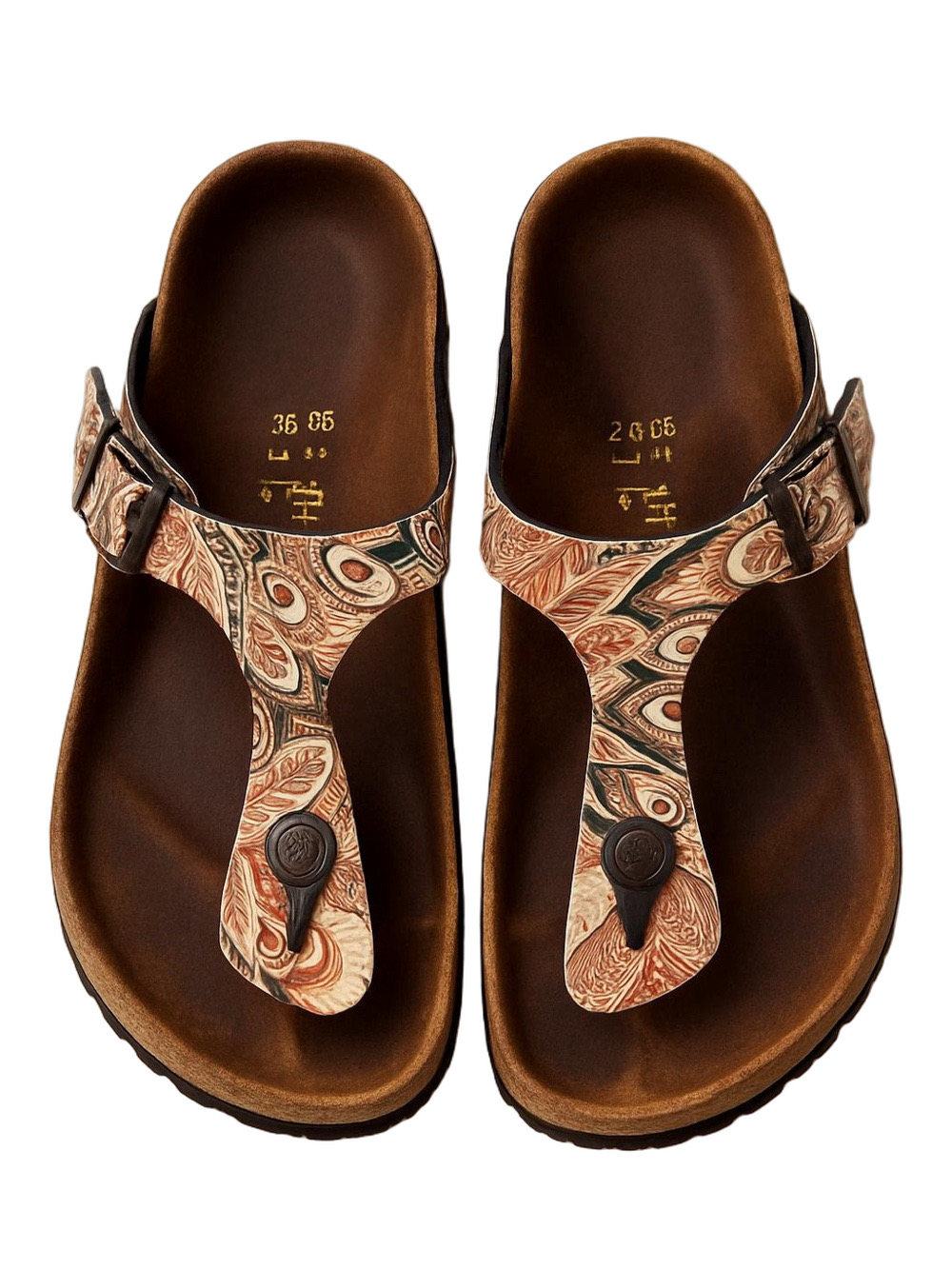 Birkenstock Papillio Gizeth Sandal Peacock brown Size 8 - 8.5
